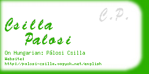 csilla palosi business card